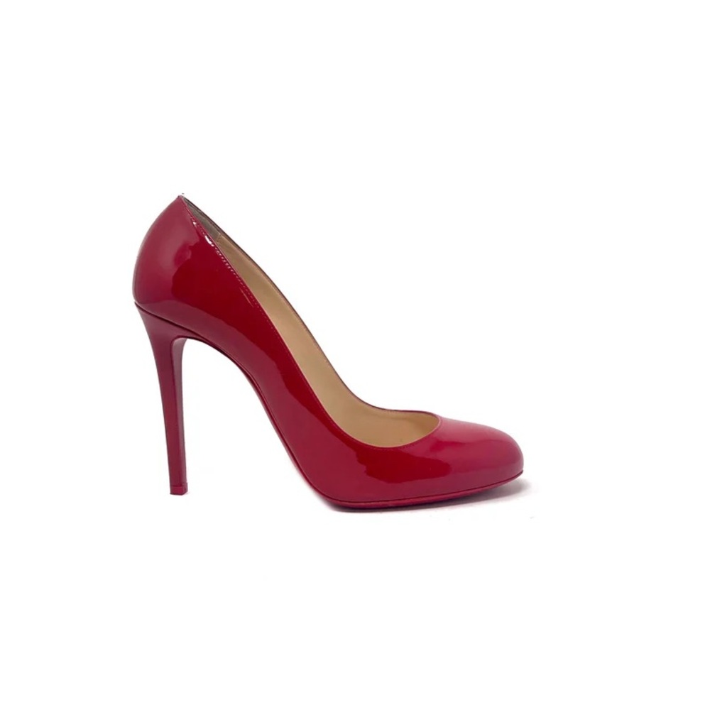 Christian Louboutin Dolly 110 Patent Round-Toe Pump - Picture 2 of 9